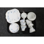 A tray of Gladstone tea china