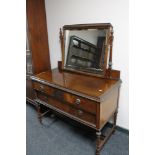 An Edwardian mahogany dressing table