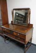 An Edwardian mahogany dressing table