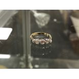 An 18ct gold five stone diamond ring, size G1/2 CONDITION REPORT: 1.