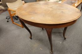 A nineteenth century mahogany oval occasional table