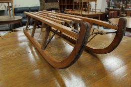 A continental wooden sledge