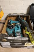 Three Makita units - two drills and saw