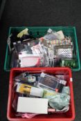 Two boxes of sundries,