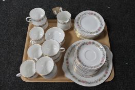 A tray of Paragon Berlinda tea china