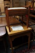 A mid century sewing machine table together with a piano stool