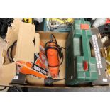 A box of two Black and Decker saws,