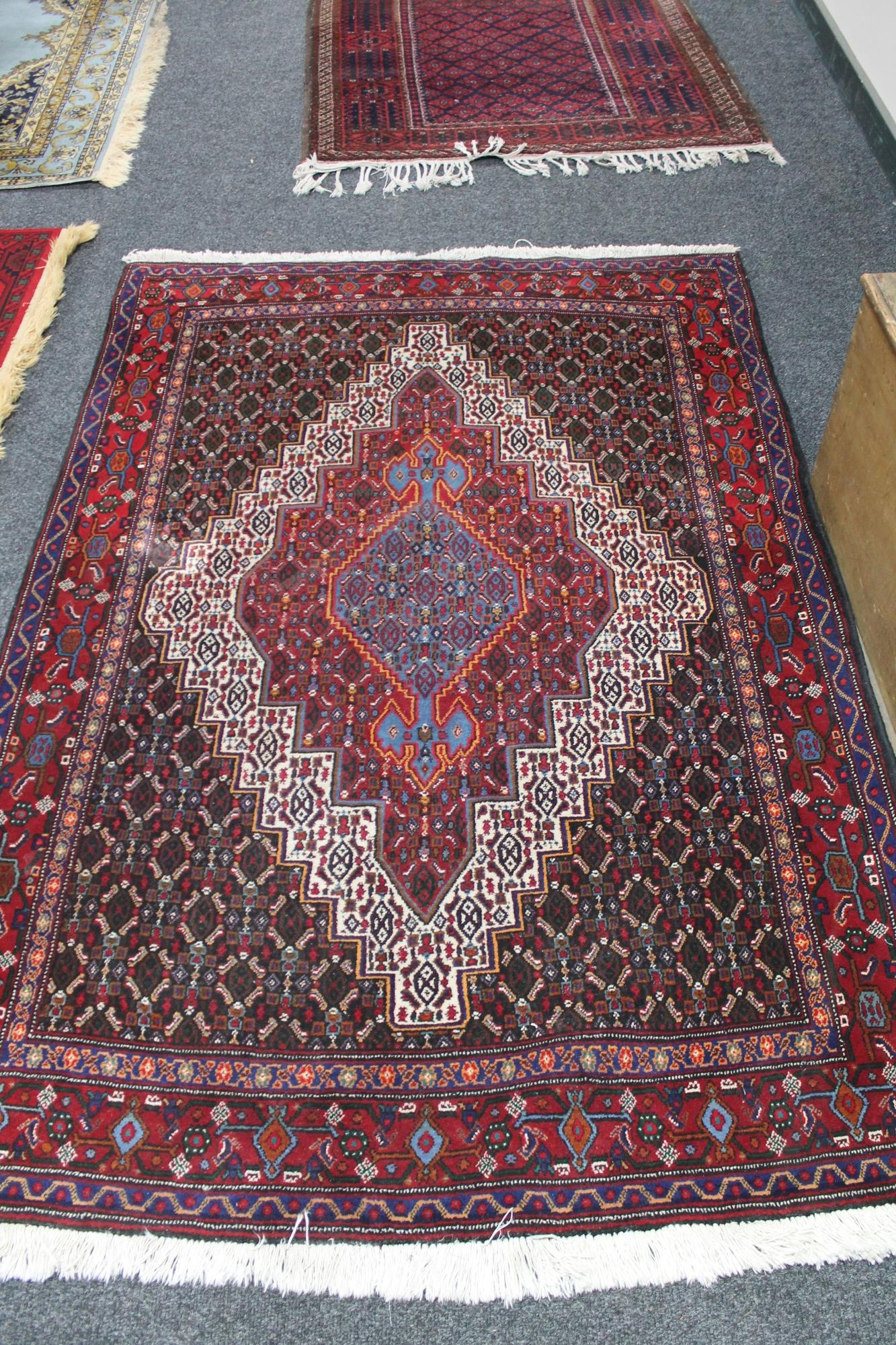 A Tabriz rug