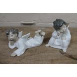 Two Lladro figures - angles