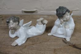 Two Lladro figures - angles