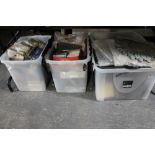 Five boxes of ceramic and other tiles,