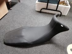 A Triumph motor bike seat