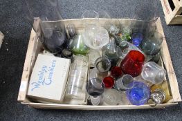 A crate of glass lemonade set,