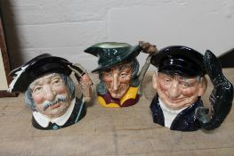 Three Royal Doulton Character jugs - Pied Piper,