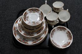 A tray of Colclough tea china