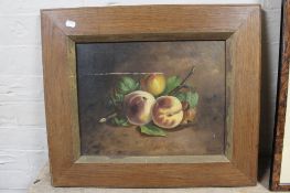 A nineteenth century oil on canvas depicting fruit