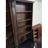 A reproduction oak bookcase