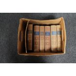 Six antique Charles Dickens volumes in German