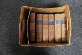 Six antique Charles Dickens volumes in German