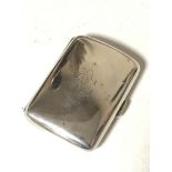 A silver cigarette case