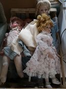 A crate of dolls,