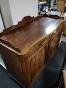 A nineteenth century mahogany sideboard