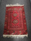 An Afghan rug,