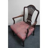 A reproduction gentleman's armchair