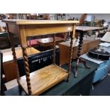 An oak occasional table together with a Victorian occasional table