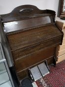 A continental oak pedal organ