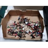 A box of metal military figures