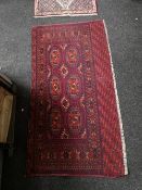 An Afghan rug,