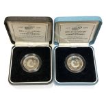 Two silver proof two-pound coins, The 50th Anniversary of the United Nations,