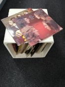 A box of vinyl records - Beatles,