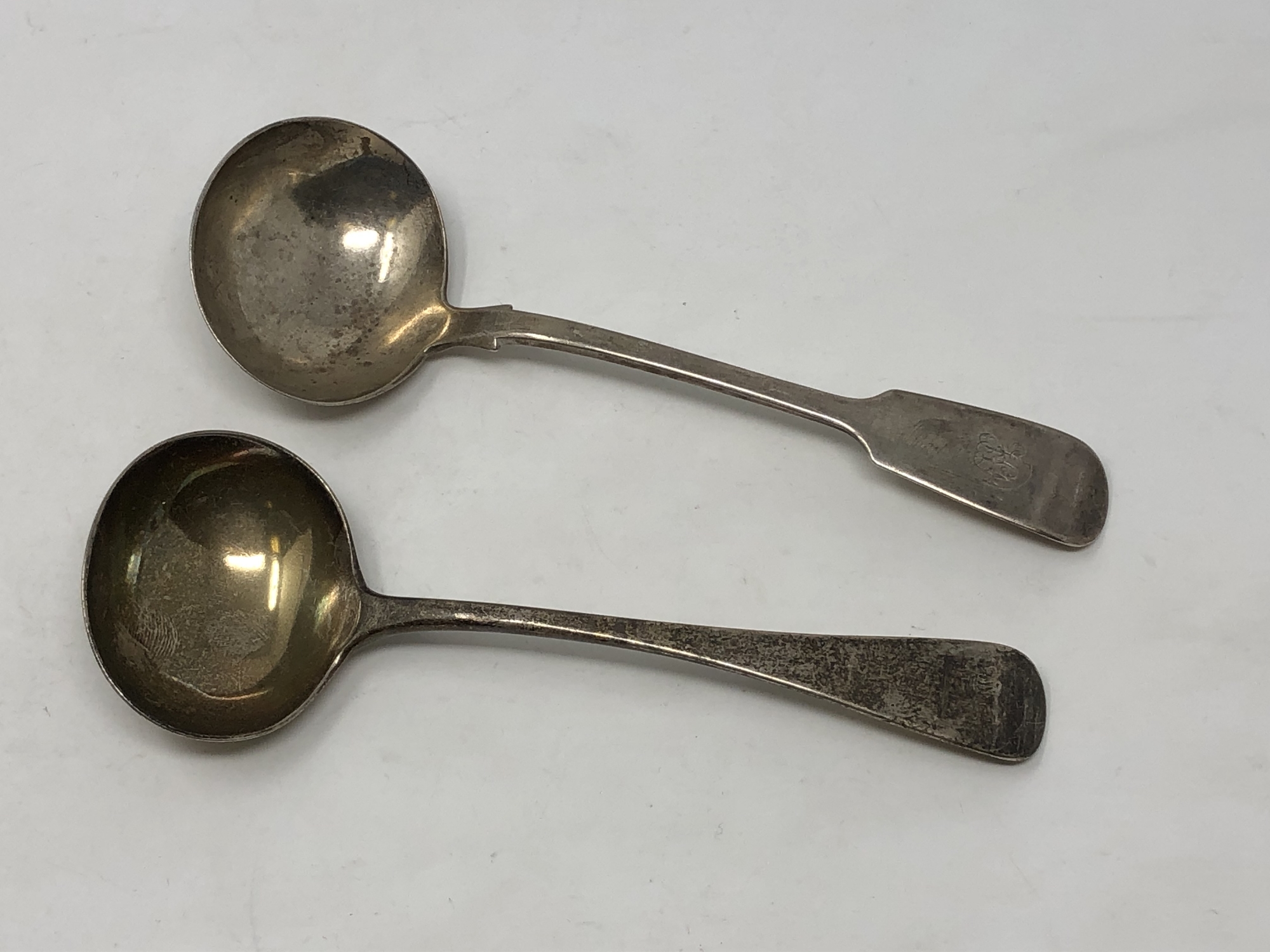 Two Victorian silver ladles