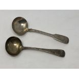 Two Victorian silver ladles