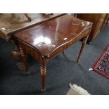 A nineteenth century mahogany tea table