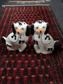 A pair of Staffordshire style figures