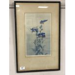 Jean Armitage (1895-1988), Blue Poppies, colour woodblock print,