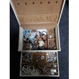 A box of costume jewellery