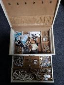 A box of costume jewellery