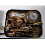 A tray of oak barometer,