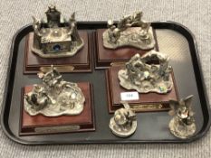 A group of six cast pewter Myth & Magic figures by Roger Gibbons, Mark Locker and A. G.