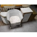 Four items of early twentieth century wicker furniture