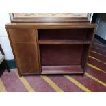 A mid 20th century teak bookcase