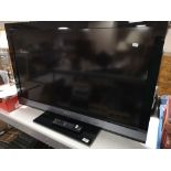 A Sony Bravia 40" LCD TV with remote