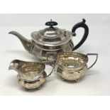 A three piece bachelor tea service, Birmingham marks CONDITION REPORT: 561g.