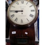 A nineteenth century wall clock - LMS,