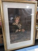 An antique colour print - Bubbles