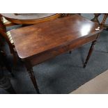 A Victorian mahogany tea table